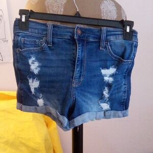 Denim Distressed Women Shorts